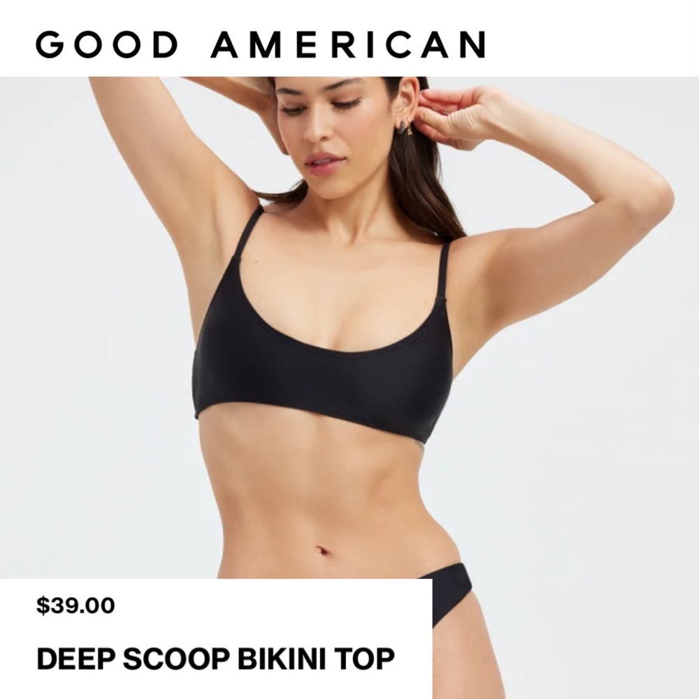 NWT GOOD AMERICAN Bikini Top